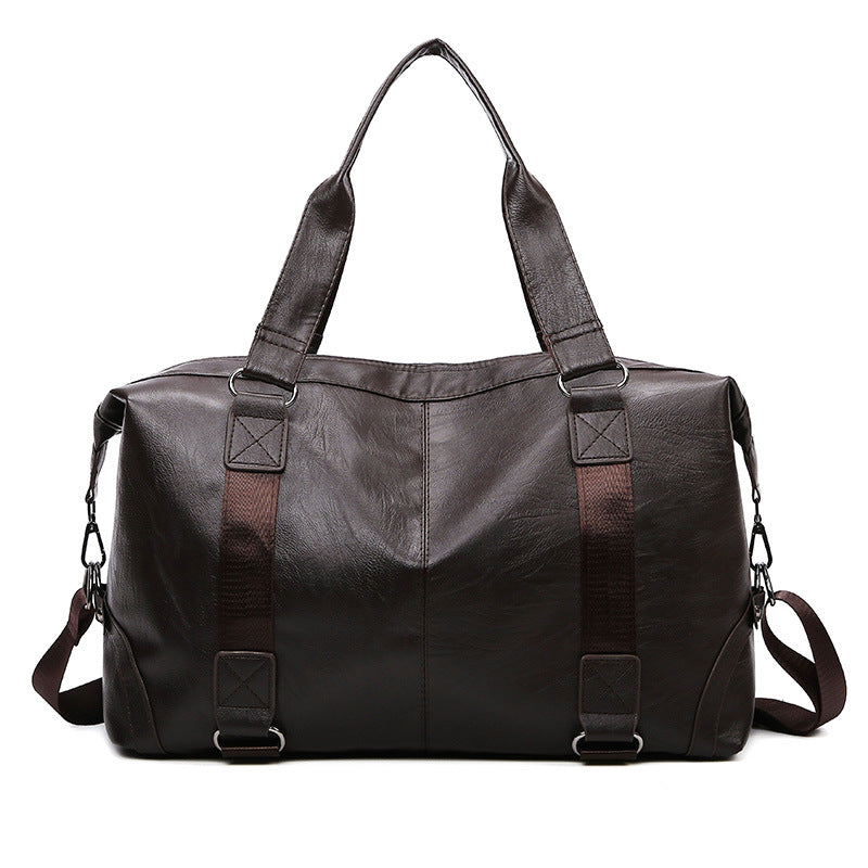 Soft Leather Textured Training Large Capacity Leisure Travel Bags
