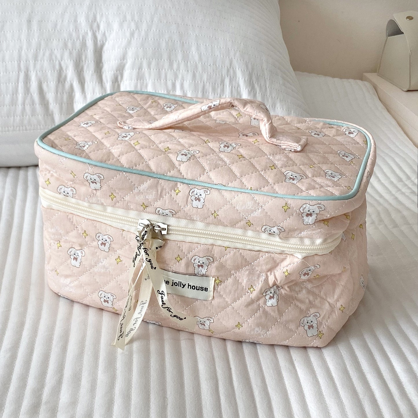 Makeup Cute Large Capacity Portable Cotton Cosmetic Bags