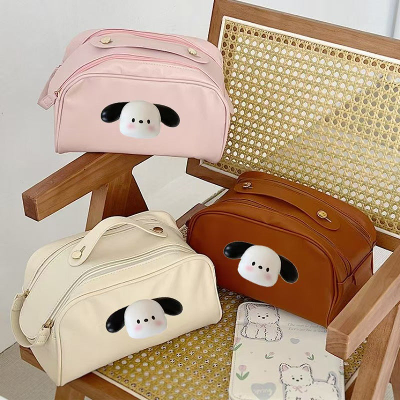 Upgraded Advanced Double Zipper Large Capacity Three-dimensional Cosmetic Bags