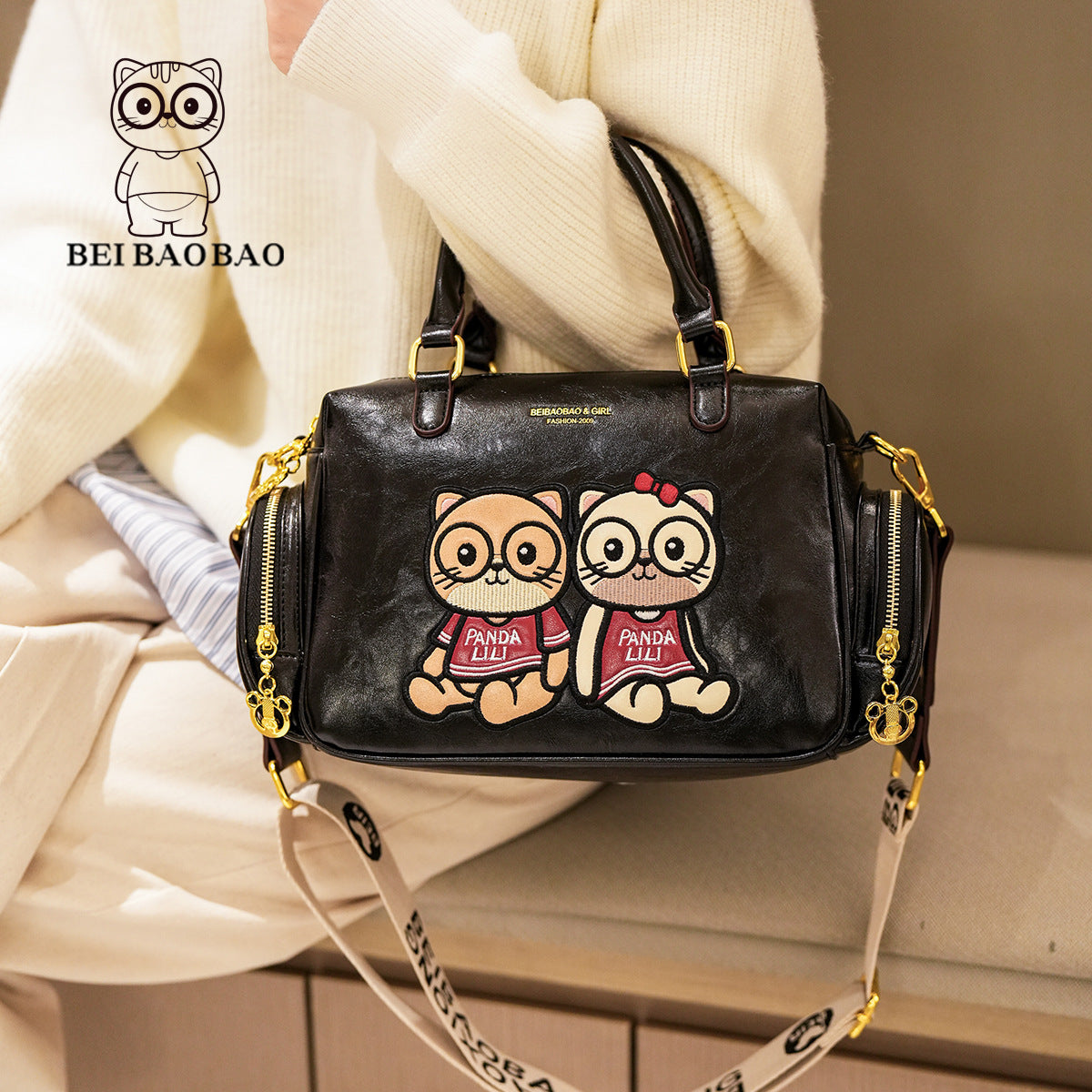 Women's Source Design Sense Cartoon Cute Pillow Women's Messenger Bag