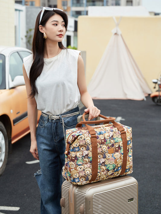 Popular Innovative Bear Attachment Summer Journey Handbags