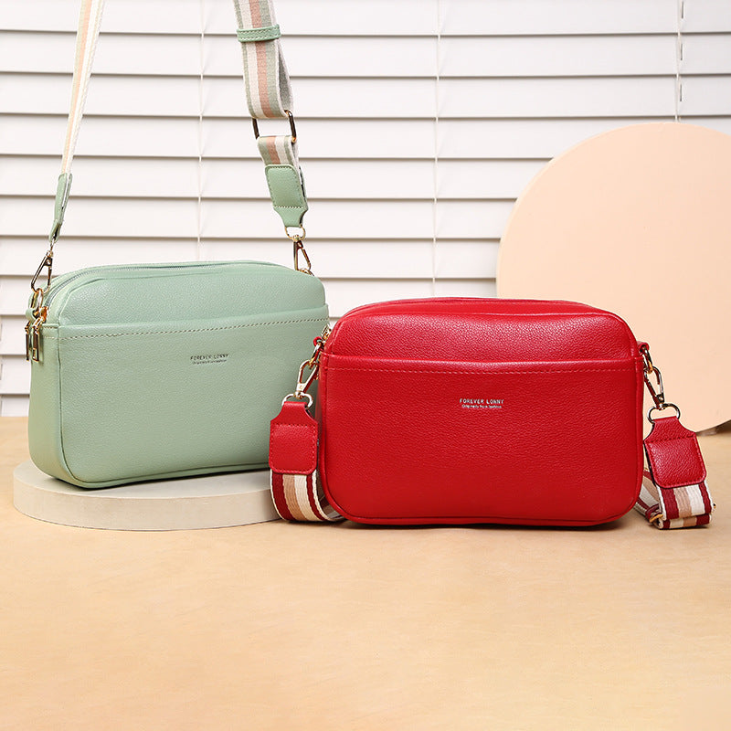 Versatile Women's Durable Trendy Solid Color Phone Bags