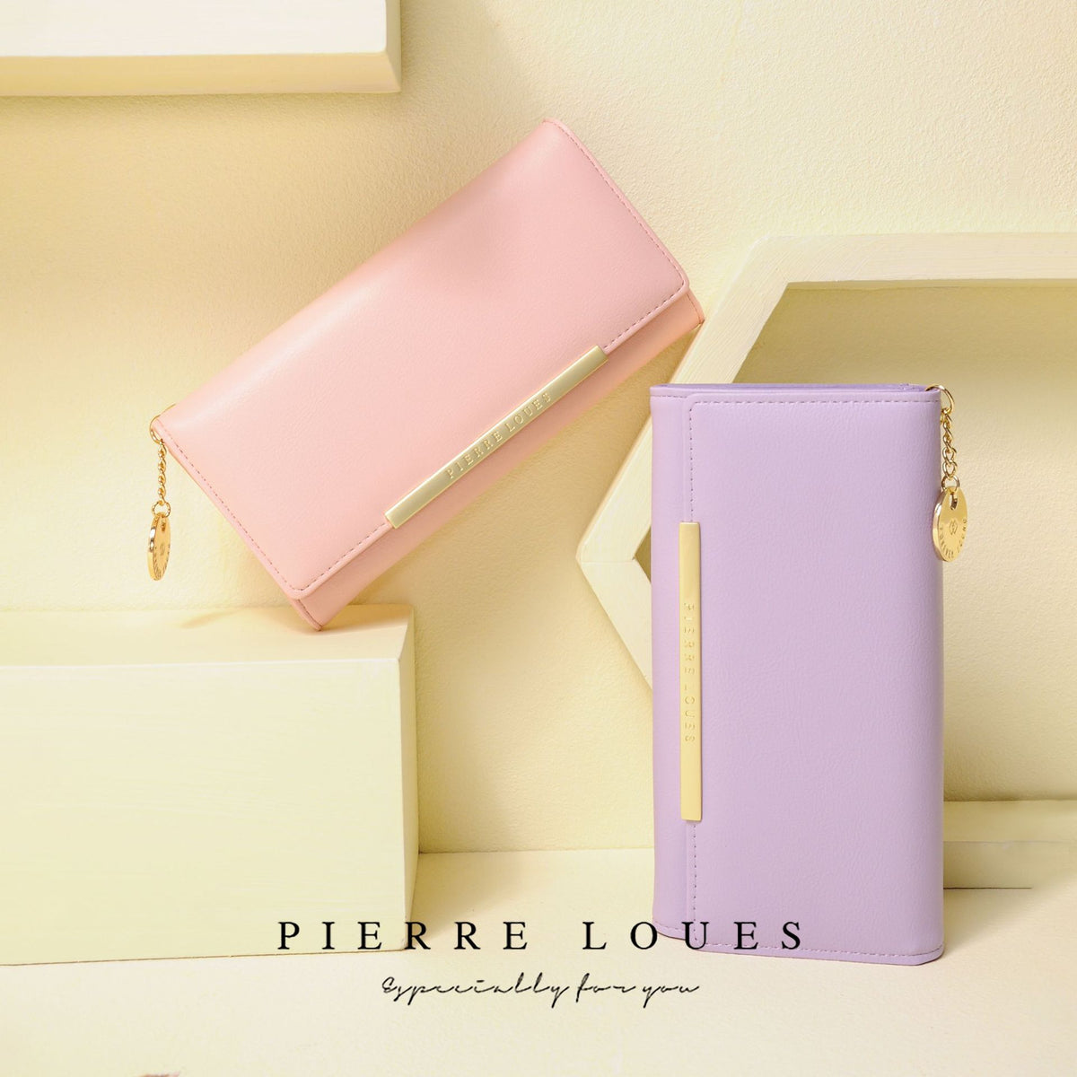 Solid Color Two Fold Lady's High-grade Ladies Wallet
