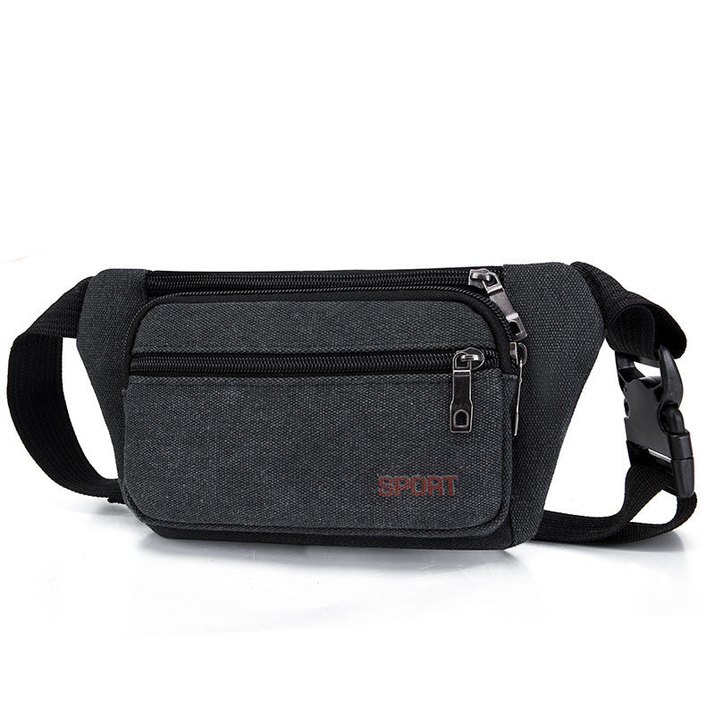 Women's & Men's & Canvas Large Capacity Business Checkout Men's Waist Packs
