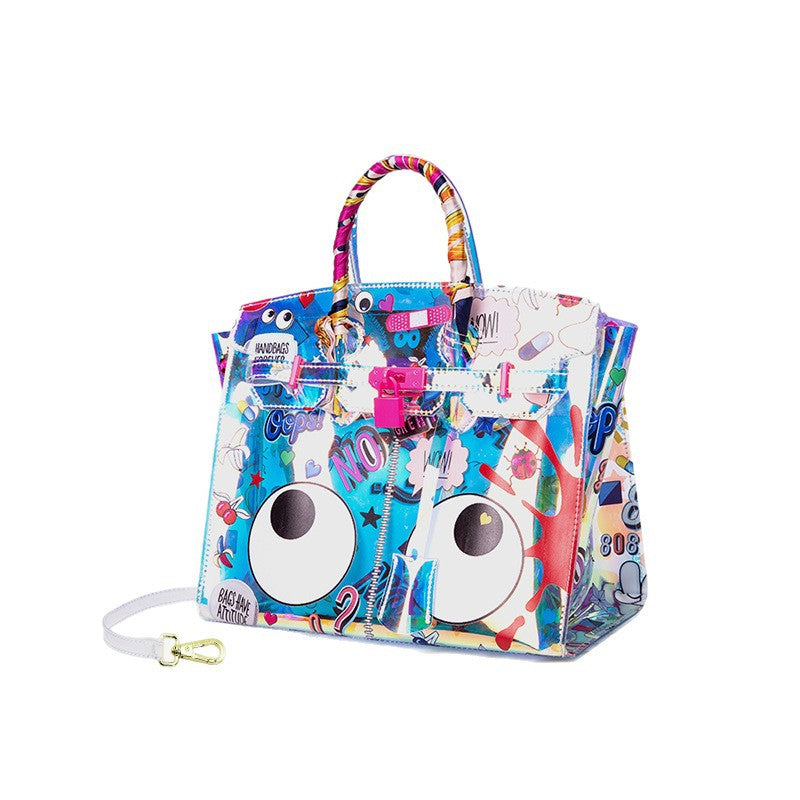Women's Transparent Large Laser Fashionable Elegant Women's Shoulder Bag