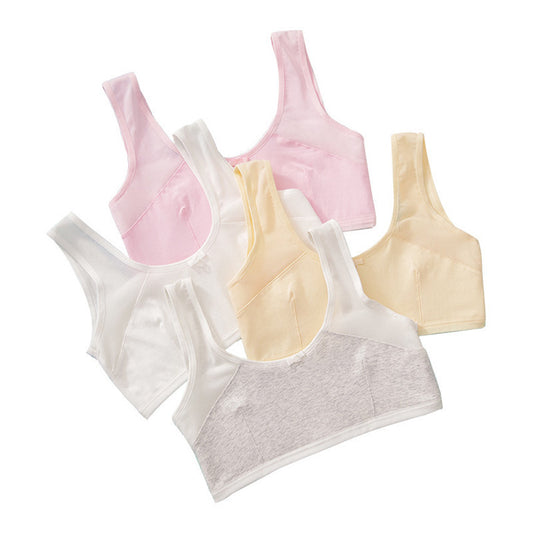 Growth Period Underwear Mesh Cotton Vest Bras