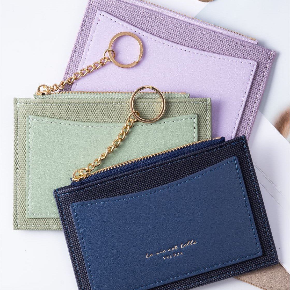 Stitching Zipper Integrated Lady High Sense Multiple Ladies Wallet