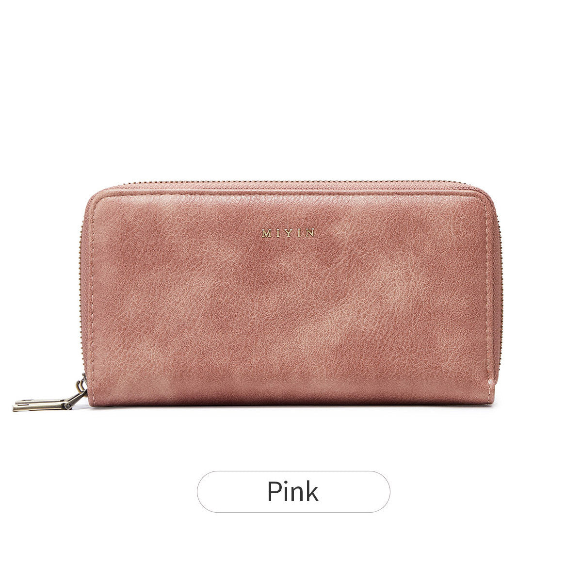 Women's Swiping Double Zipper Retro Long Ladies Wallet