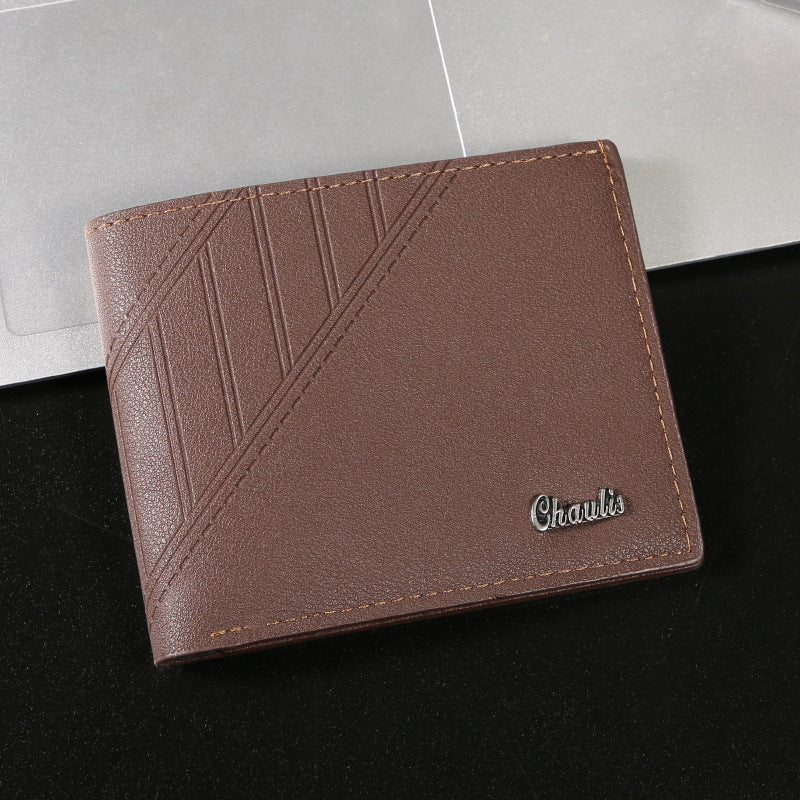 Men's Short Fashion Leisure Multiple Slots Large Men's Wallet