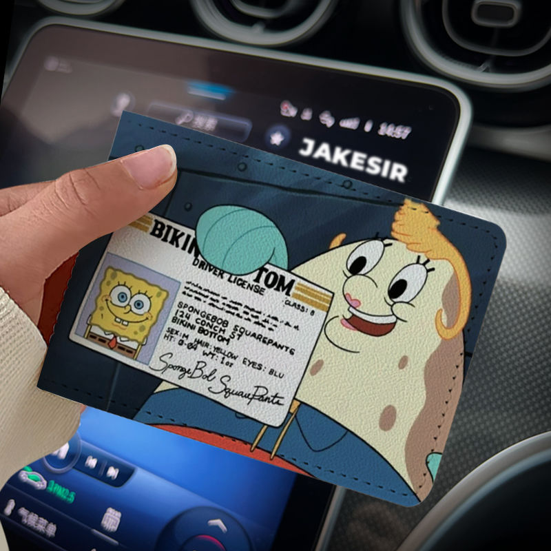 Octopus Funny Driving License Protective Cover Card Holder