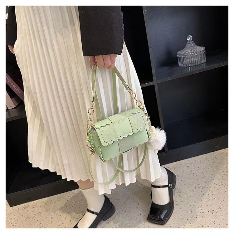 Hand-woven Make Cookies Yourself Pillow Material Women's Shoulder Bag