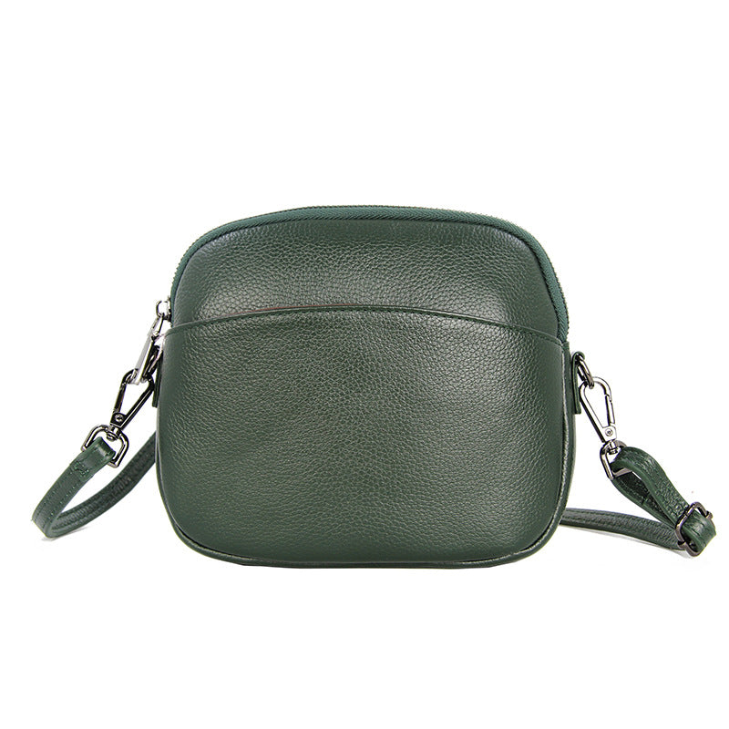 Women's Layer Cowhide Simple Large Capacity Fashion Bags