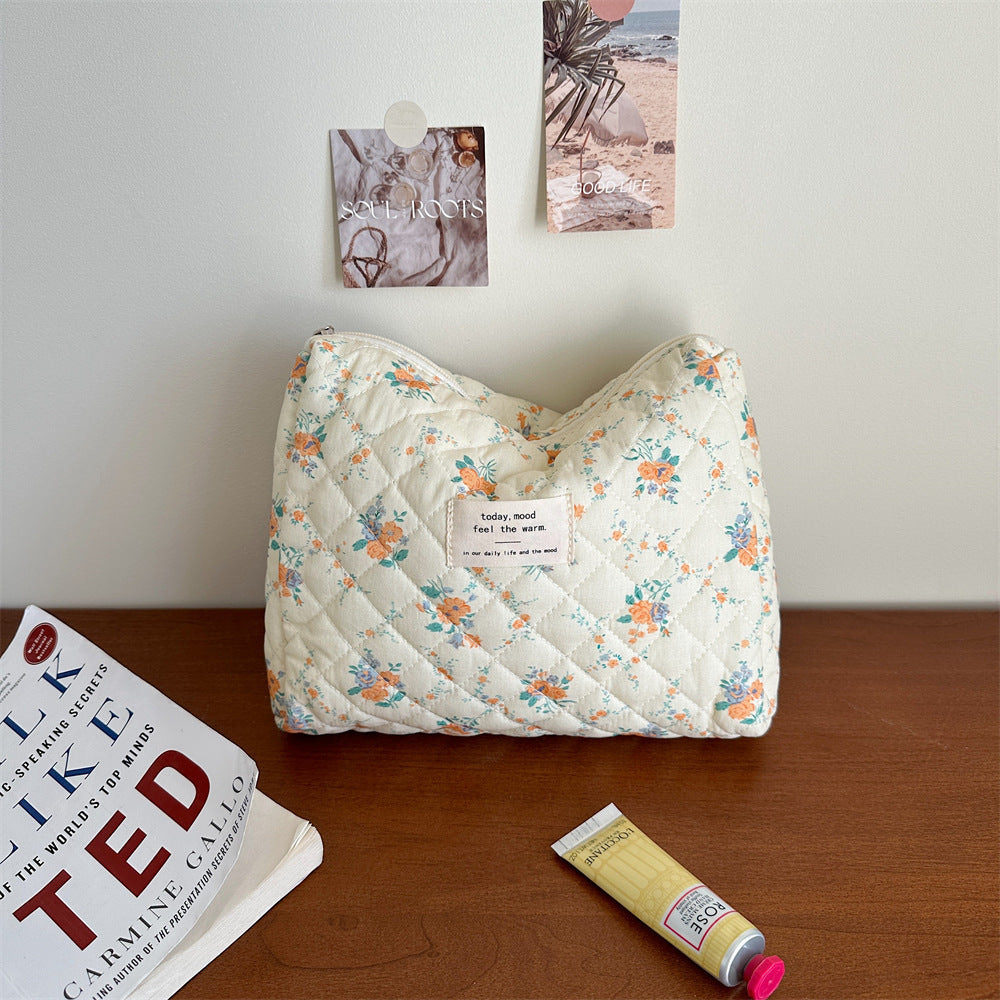 Fresh Floral Makeup Female Multifunction Storage Cosmetic Bags
