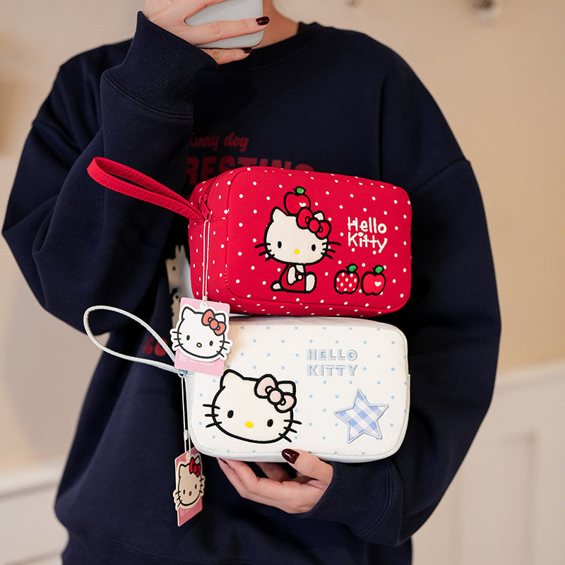 Kitty Good-looking Large Capacity Indie Sweet Cute Makeup Bag