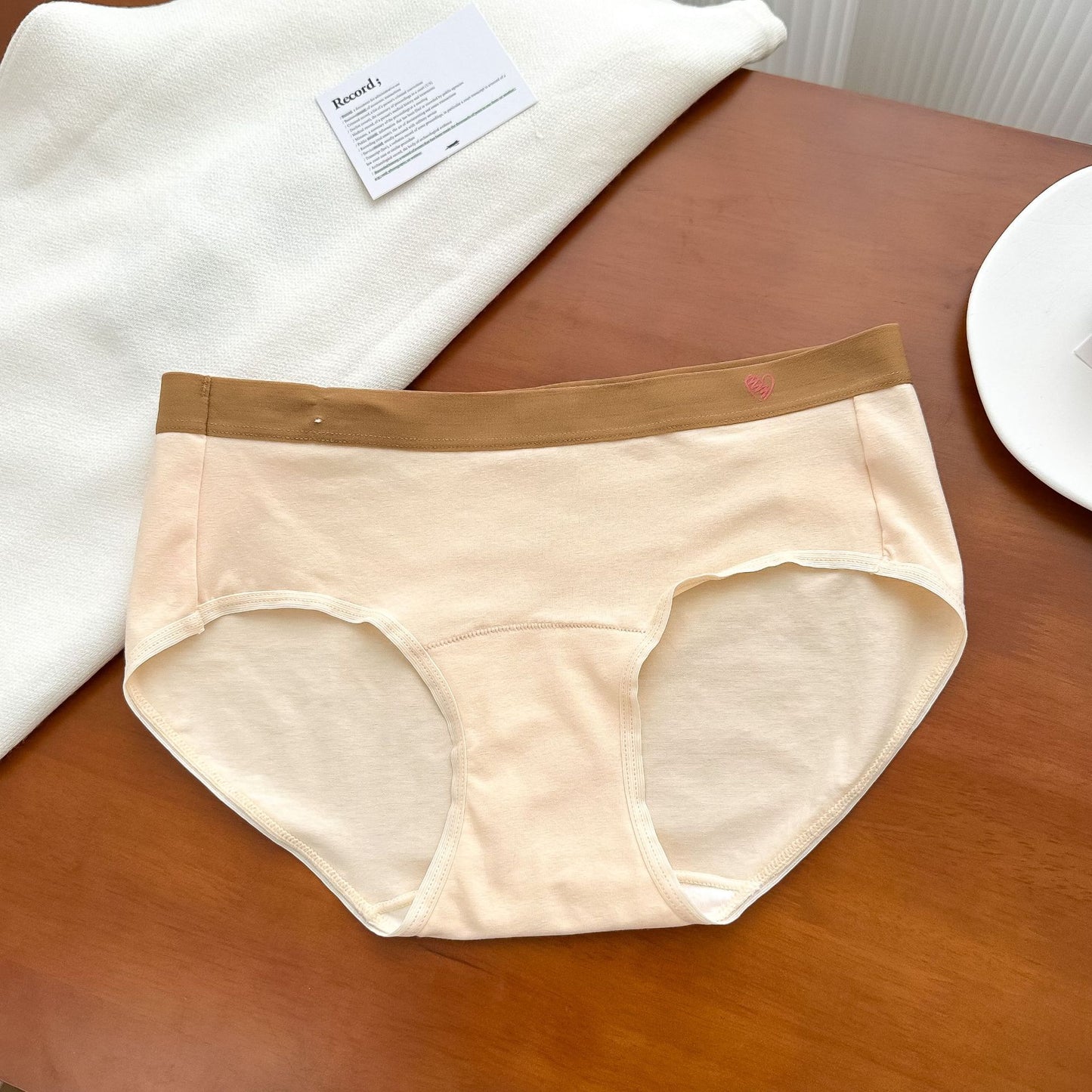 Women's Lengthened Crotch Purified Cotton Underwear Pure Panties