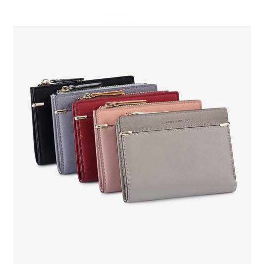 Women's Korean Style Short Two Fold Hasp Ladies Wallets