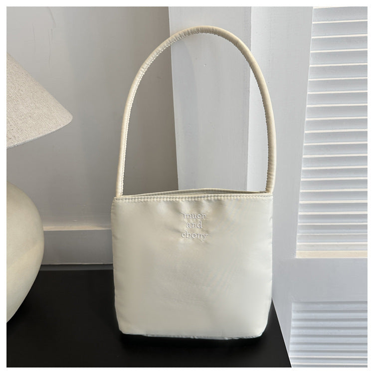 Women's Fashion Embroidered High Elastic Waterproof Nylon Shoulder Bags