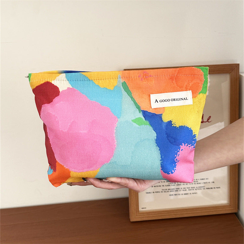 Fresh Oil Painting Printing Gentle Large Capacity Bags