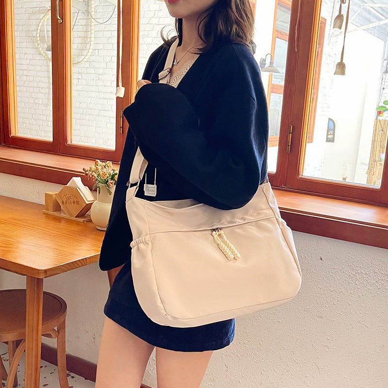 Women's Canvas Large Capacity Totes High-grade Underarm Crossbody Bags