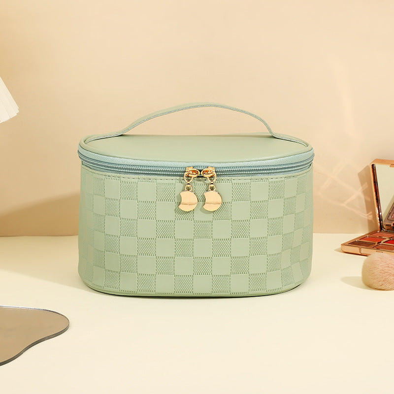 Women's High-grade Chessboard Storage Waterproof Portable Makeup Bag