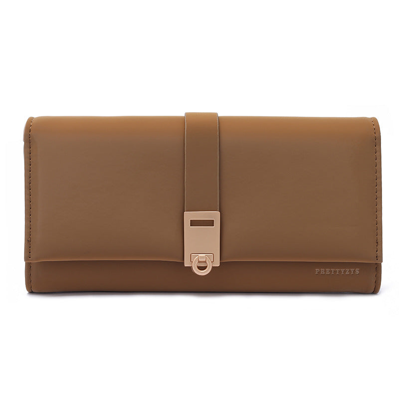 Women's Korean Simple Versatile Large Capacity Multiple Slots Ladies Wallet