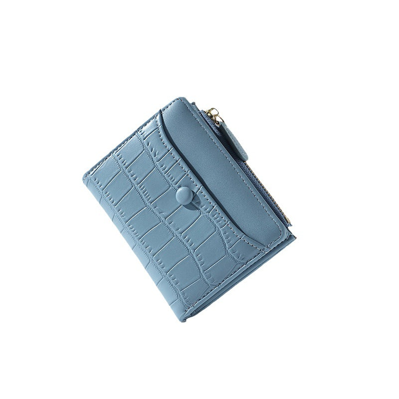 Fashion Stylish Zipper Folding Large Capacity Ladies Wallets