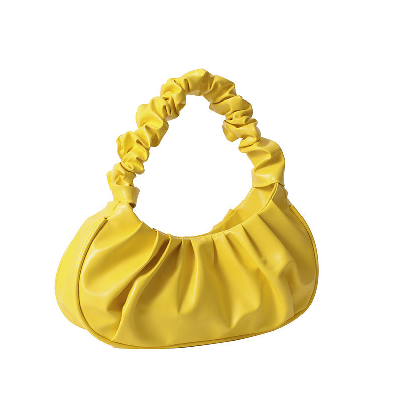 Women's Unique Underarm Candy Color Cloud Shoulder Bags