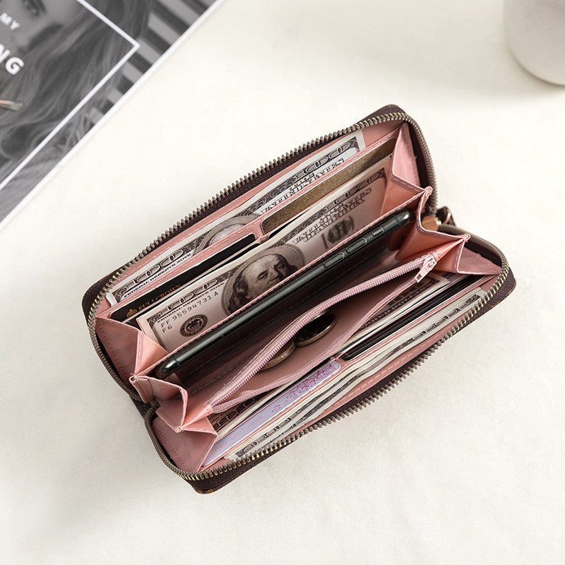 Mickey Zipper Printing Certificate Korean Style Western Ladies Wallets