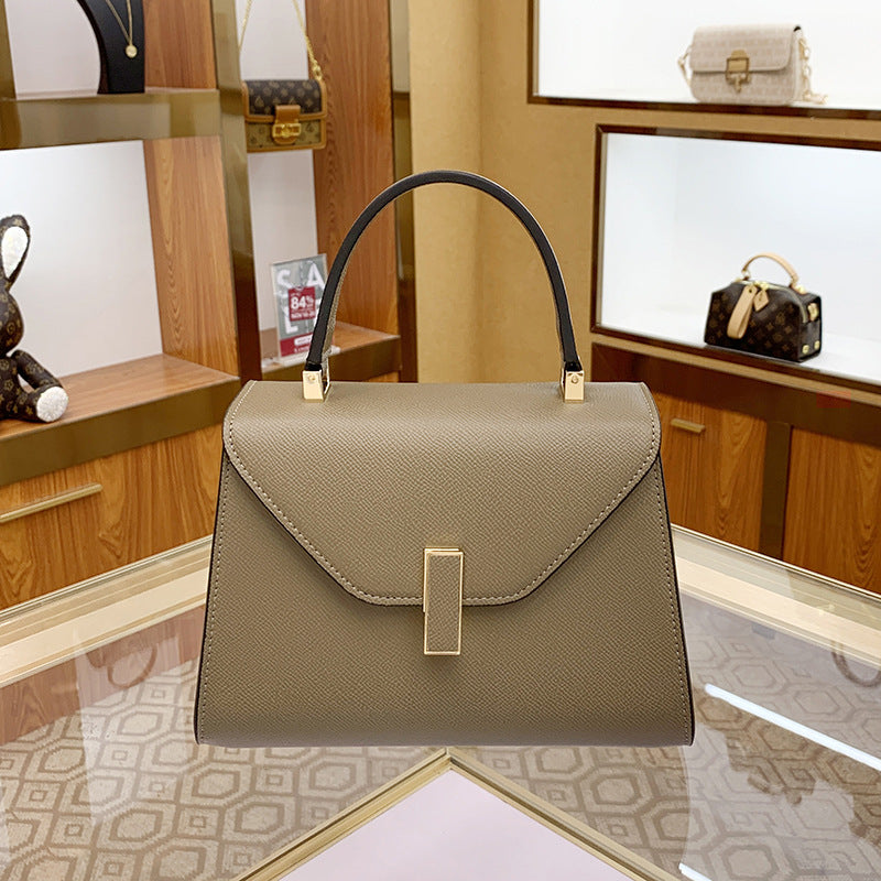 Women's Elegant Solid Color Palm Print Kelly Handbags