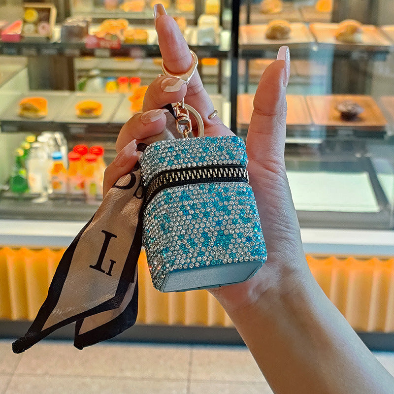 Mini Full Diamond Advanced Sense Earphone Classic Coin Purses