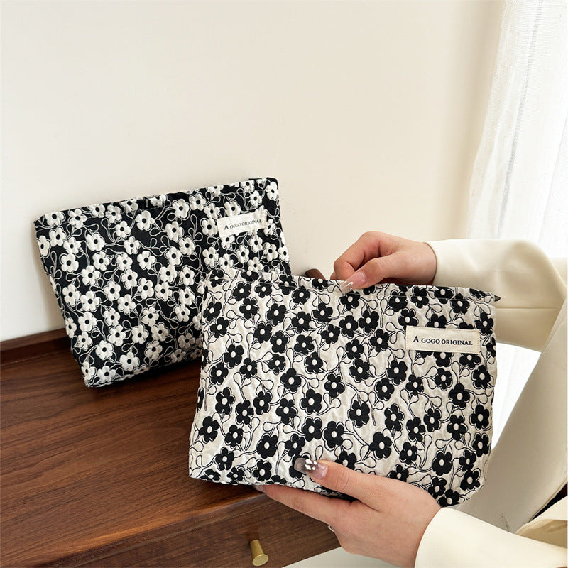 Flower Large Capacity Storage Portable Toiletry Liner Bags