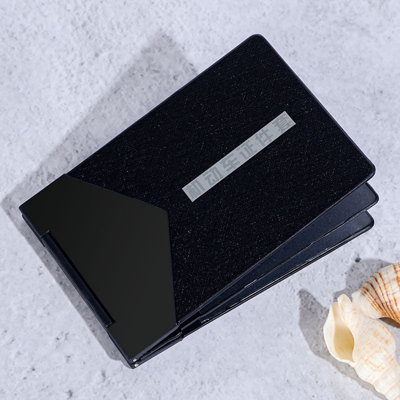 Men's Driving License Leather One-piece Set Cool Card Holder