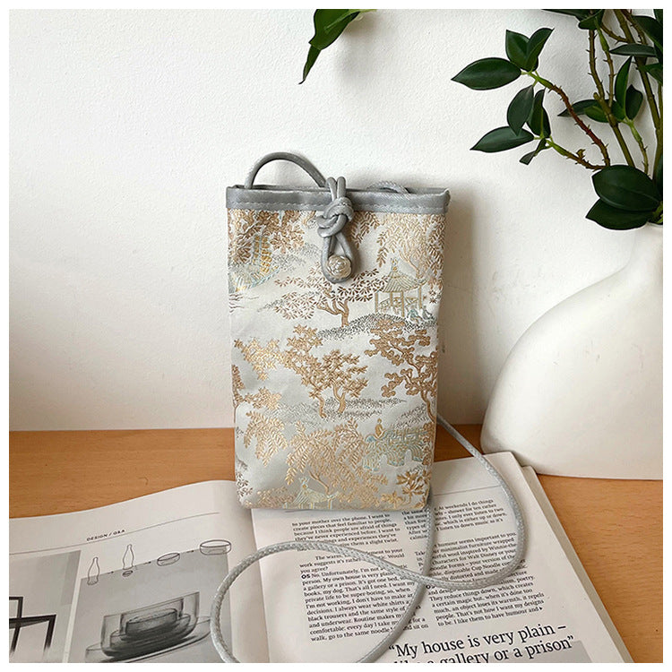 Women's Chinese Style Embroidery Personality Trend Western Printed Women's Shoulder Bag