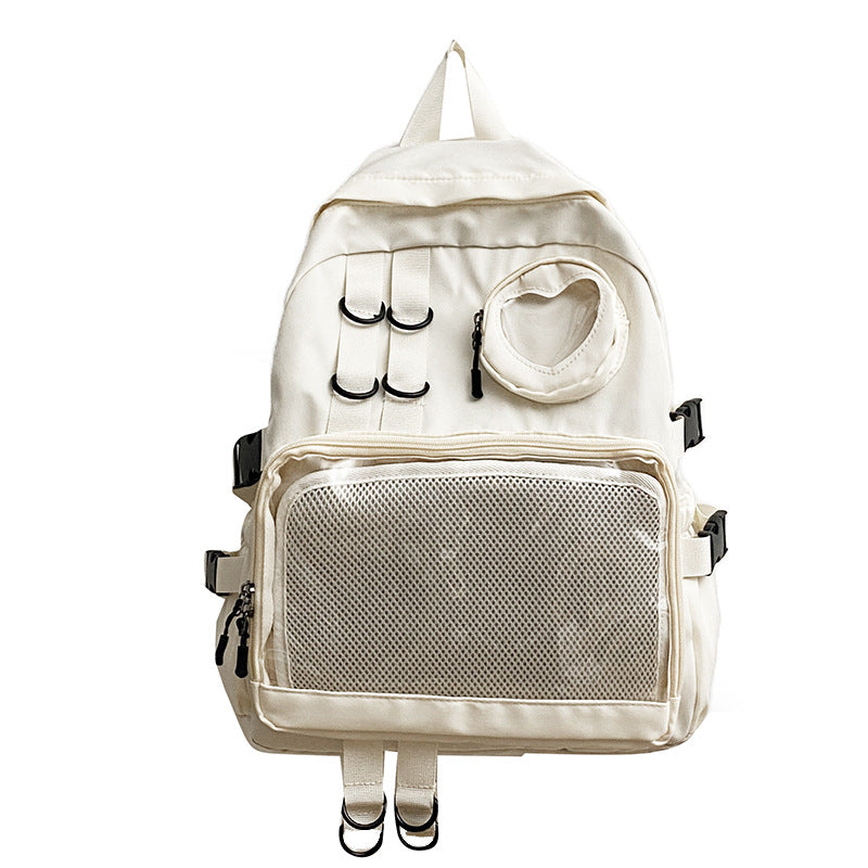Cartoon Transparent Bar Doll Female Large Backpacks