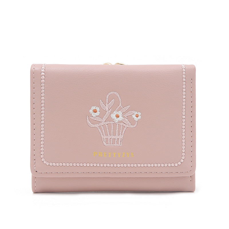 Pretty Women's Short Printed Iron Frame Ladies Wallet