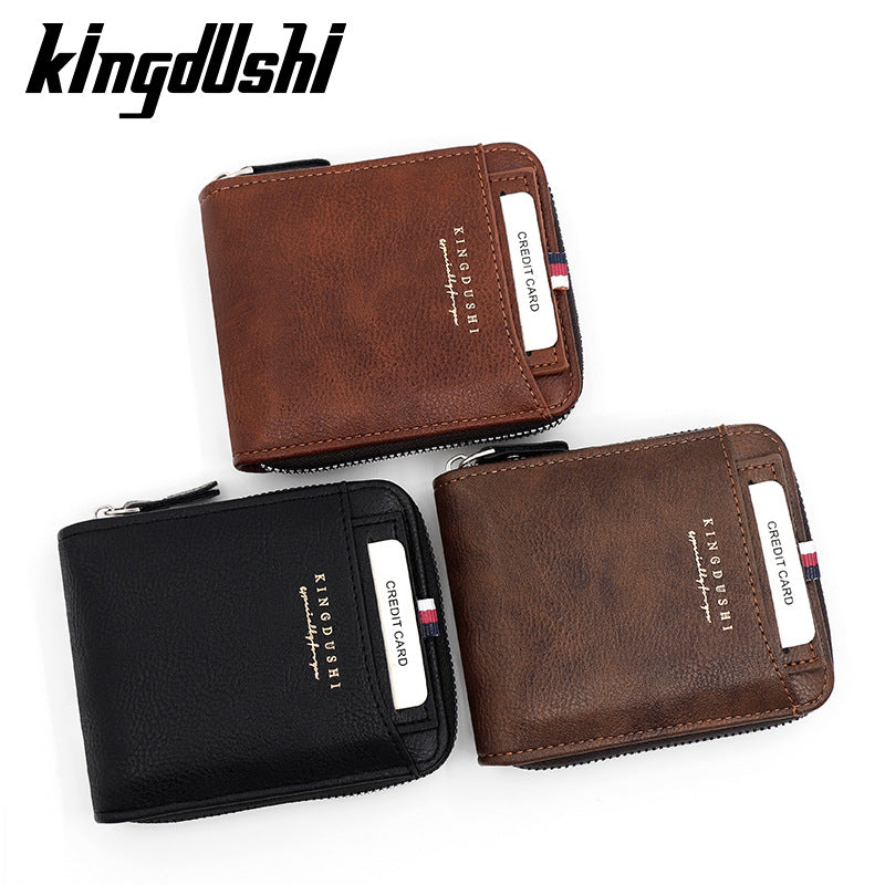 Men's Short With Chain Fashion Car Drawing Men's Wallets