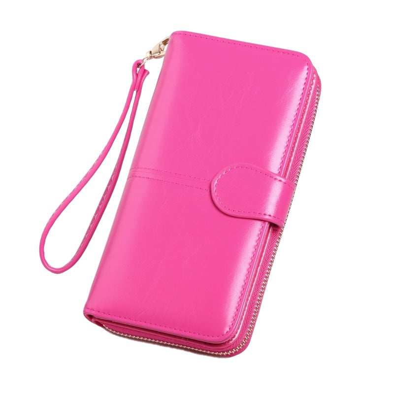 Women's Zipper Hasp Large Capacity Multiple Slots Card Holder