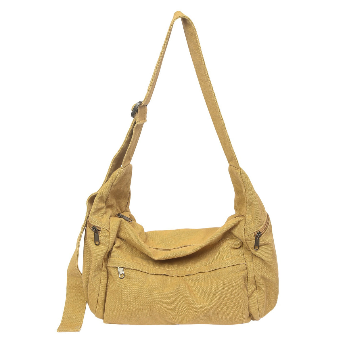 Simple Leisure Washed-out Canvas Practical Commuter Women's Messenger Bag