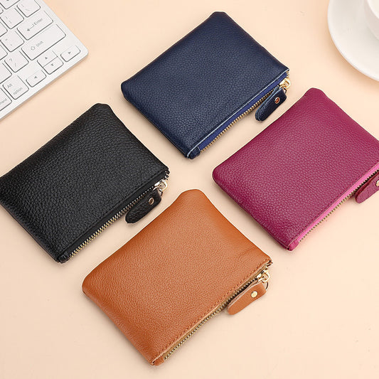 Women's & Men's Genuine Leather Soft Mini Storage First Layer Coin Purses