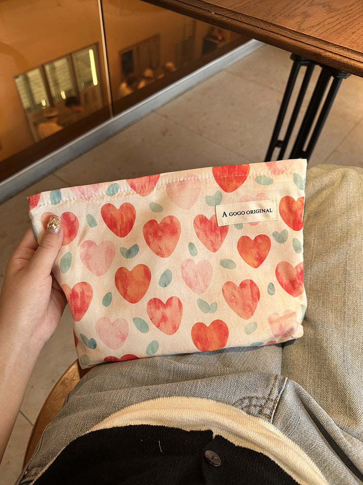 Fresh Bow Portable Fabric Liner Sanitary Napkin Cosmetic Bags