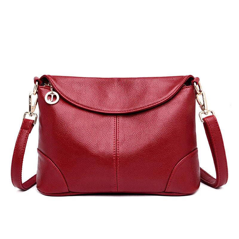 Women's Female Fashion Mother Soft Leather Shoulder Bags