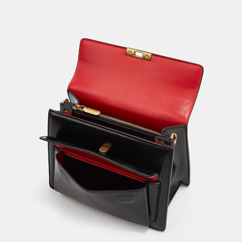 Women's Patent Leather Shiny Western Style Solid Color Handbags