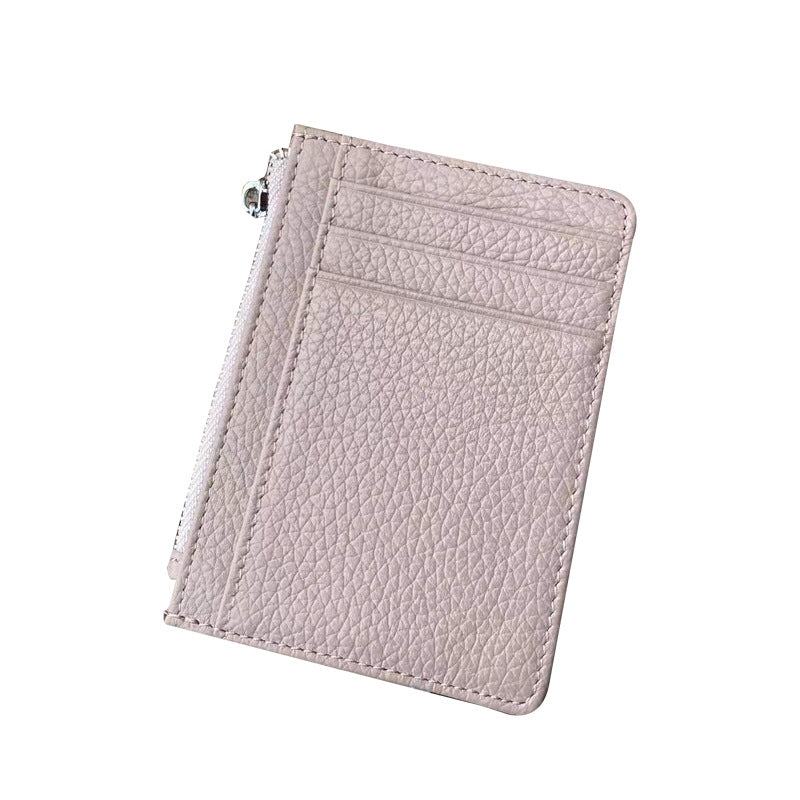 Large Capacity Multiple Slots Unisex Korean Genuine Card Holder