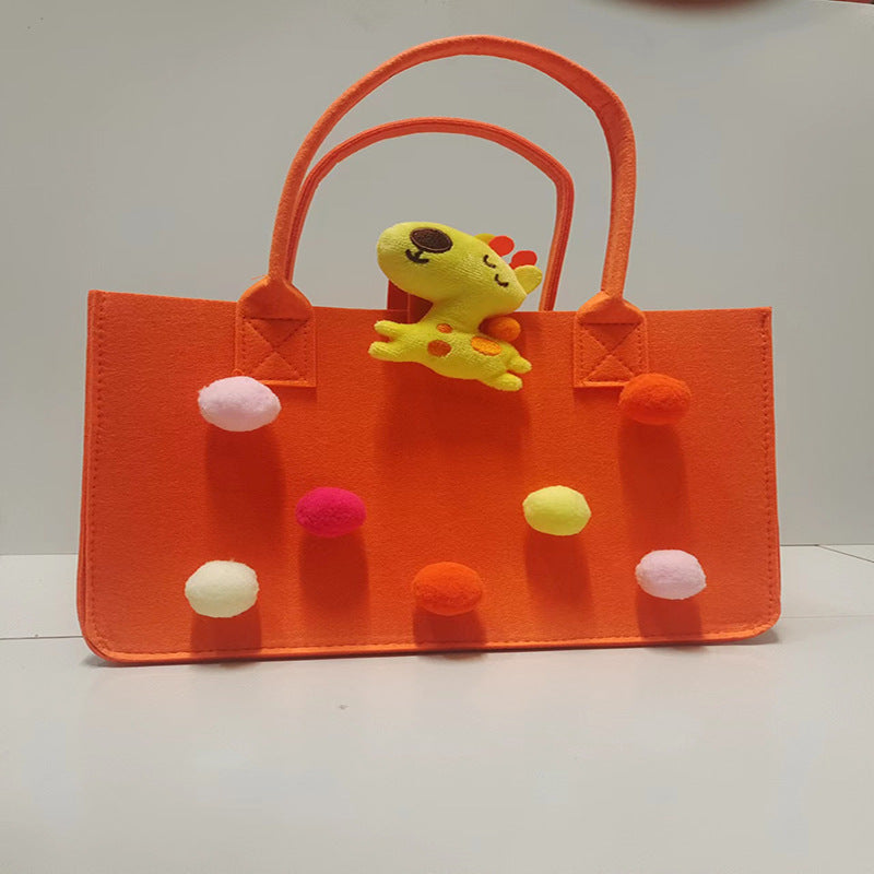 Women's Hand Large Capacity Open Fashion Felt Handbags