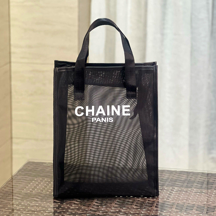 Simple Fashion Mesh Portable Wash Hand Bags