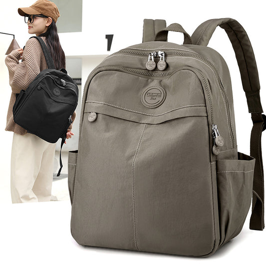 Women's Large Capacity Korean Waterproof Tide Computer Backpacks