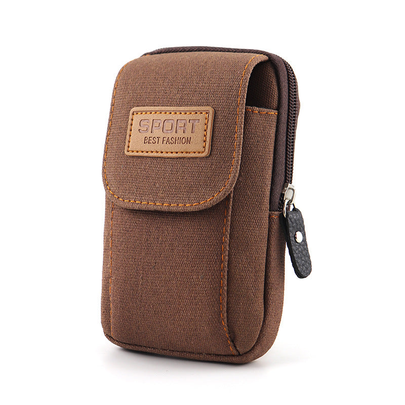 Men's Comfortable Mobile Cell Canvas Pannier Bags