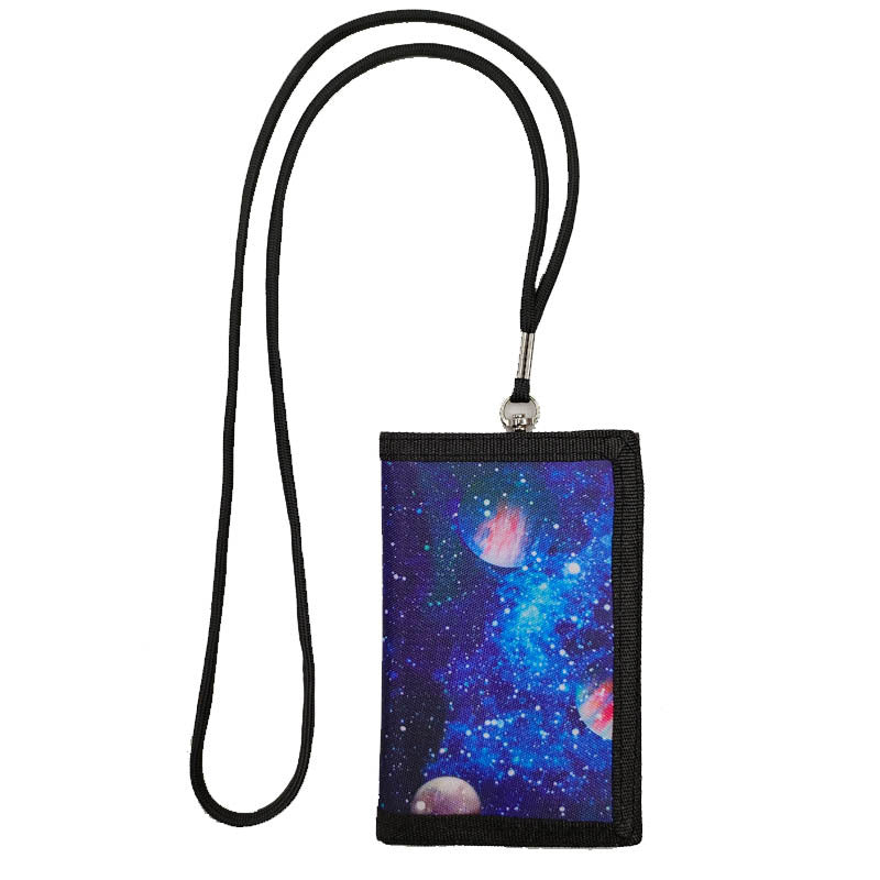 Lanyard Cartoon Animation Unicorn Gift Folding Men's Wallets