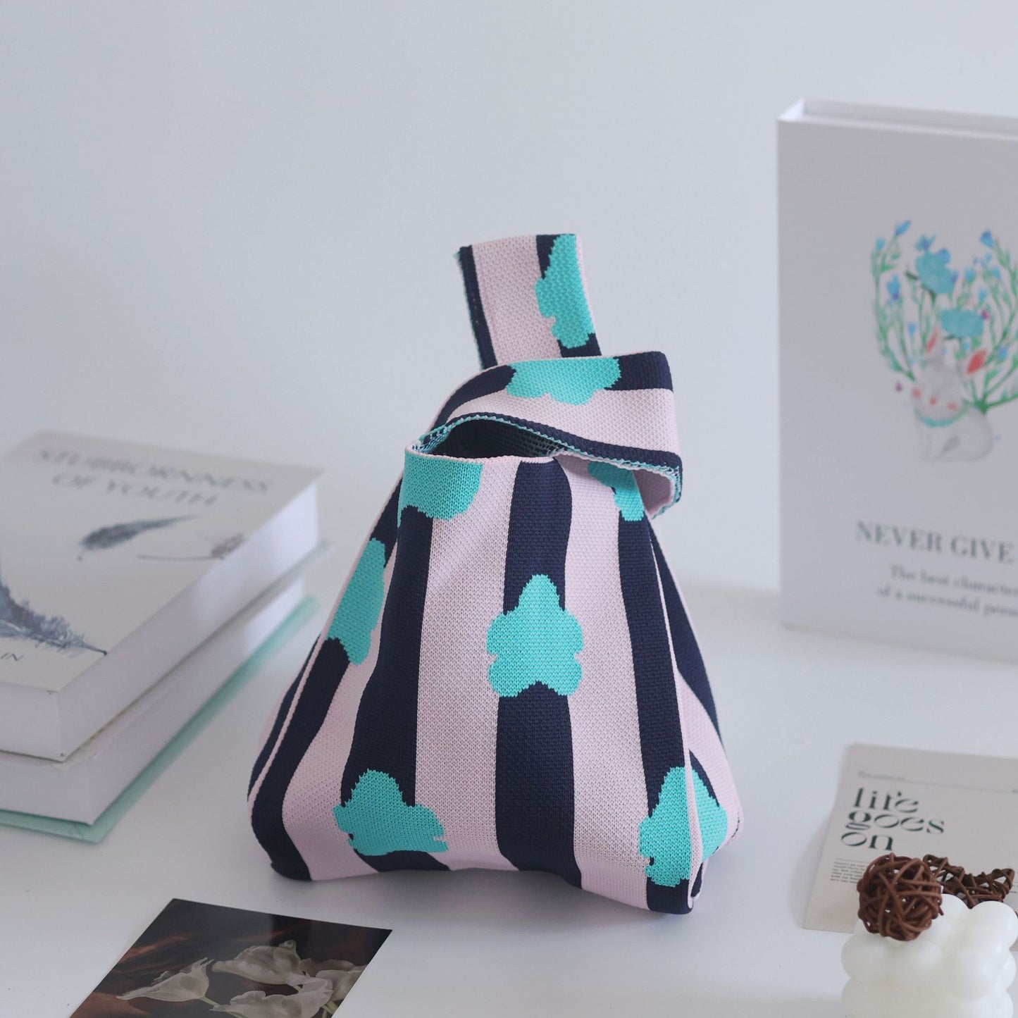 Unique Women's Knitted Woven Vest Simple Handbags