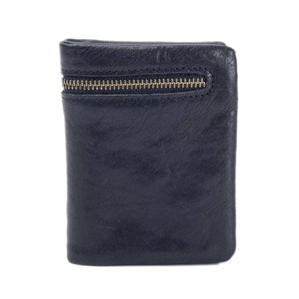 Men's Vertical Genuine Leather Folding First Layer Cowhide Hand Vegetable Tanned Men's Wallet